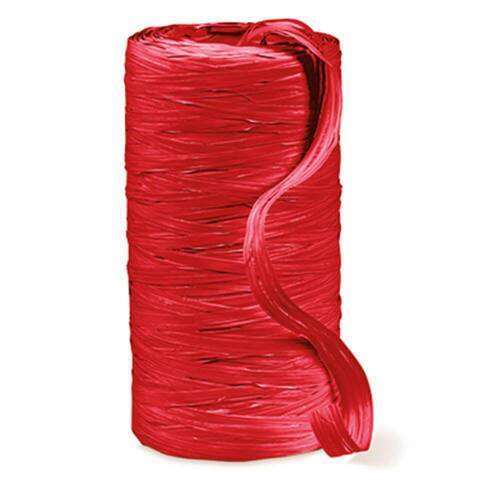 Geschenkbast Raphia, rot, 200m, 3 Stück Artikelbild