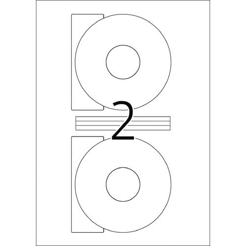 Herma CD-Etiketten A4, weiß 200 Stück Artikelbild Secondary3 L
