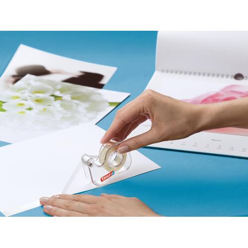tesa® Klebeband für Fotoalben, doppelseitig, im Abroller, 12mm x 7,5m, 1 Stück Artikelbild Secondary1 L