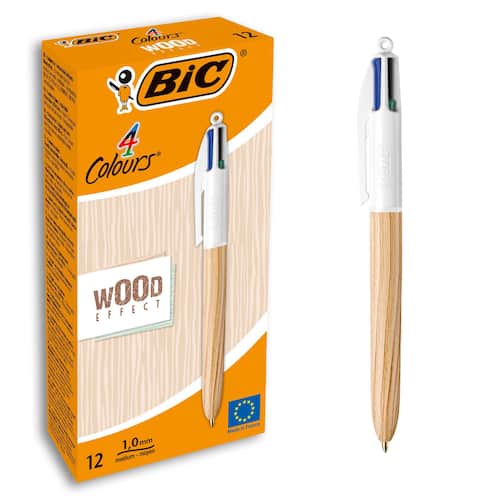 BIC® Kulpenna 4 Colours Wood 1mm produktfoto Secondary1 L