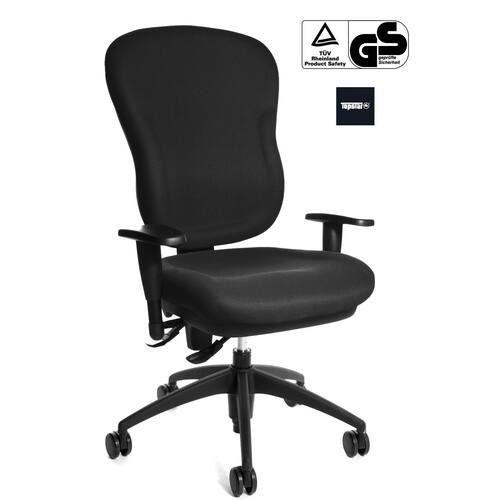 TOPSTAR Bürodrehstuhl Wellpoint SY mit Armlehnen, Bürosessel, Bürodrehsessel, blau, 1 Stück Artikelbild Secondary3 L