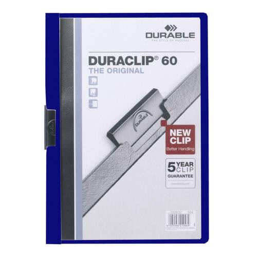 Durable Duraclip 30 Klemmmappe, Päsentationshefter, dunkelblau, A4, 1 Stück Artikelbild
