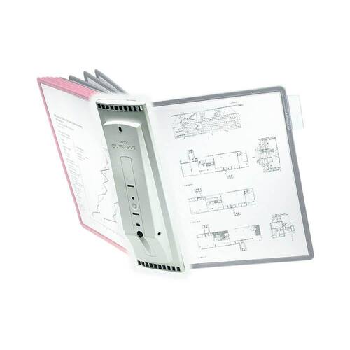 Durable SHERPA® Wandhalter für 10 Sichttafeln, A4, grau Artikelbild