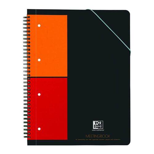 Oxford Notizbuch Meetingbook, kariert, A4, 80g/m², 80 Blatt Artikelbild