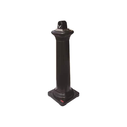 Rubbermaid Commercial Products Standaschenbecher Groundskeeper™ Tuscan, Aschenbecher, Ascher, schwarz, 1 Stück Artikelbild
