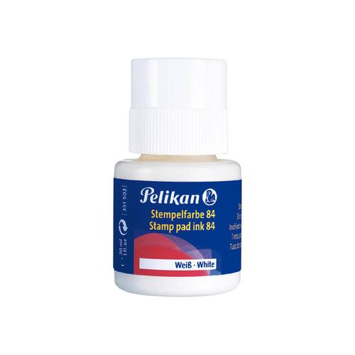 Pelikan Stempelfarbe, Nachfüllung für Stempel, weiß, 30ml, Nr.4/84, wasserfest, 1 Stück Artikelbild Secondary1 L