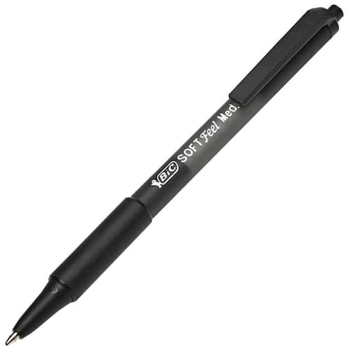 BIC® Kugelschreiber SoftFeel clic, M, schwarz, mit Druckmechanik, 12 Stück Artikelbild