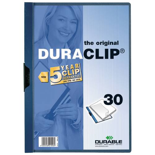 Durable Duraclip 30 Klemmmappe, Päsentationshefter, dunkelblau, A4, 1 Stück Artikelbild Secondary5 L