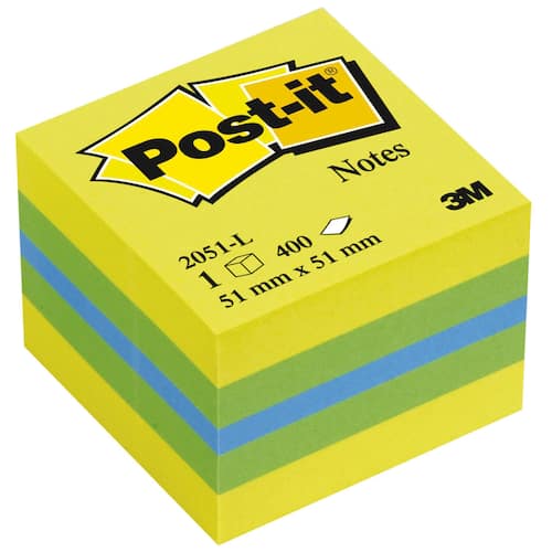 Post-it® Mini-Würfel Haftnotizen, 51x51 mm, Lemon Artikelbild