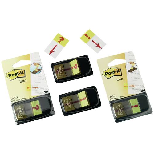 Post-it® Index-Haftstreifen 680-33 Ausrufezeichen, gelb, 25,4x43,2 mm Artikelbild Secondary4 L
