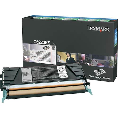 Lexmark Toner, C5220KS, C5220KS, svart, singelförpackning produktfoto