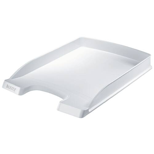 Leitz Briefkorb Plus flach 5237, Ablagekorb, A4, Weiß, 1 Stück Artikelbild Secondary1 L