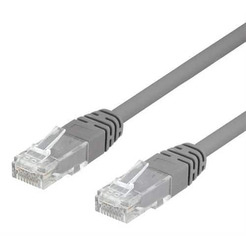 Kabel DELTACO nettverk Cat6 5m grå produktbilde