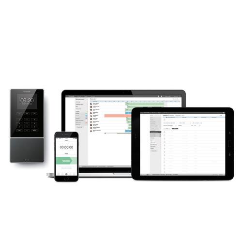 TimeMoto TM-616 Zeiterfassungssystem, Zeitprotokollsystem, Lesegerät für Zeiterfassung, schwarz, 1 Stück Artikelbild Secondary8 L
