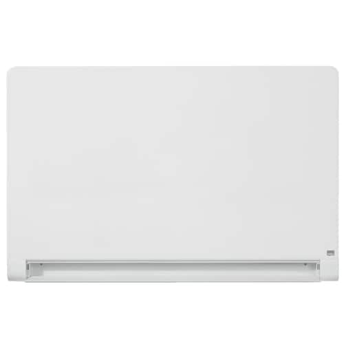 Nobo Whiteboard, Glastavla i widescreenformat, väggmonterad, med rundade hörn, magnetisk glasyta, 57'', klarvit produktfoto Secondary4 L