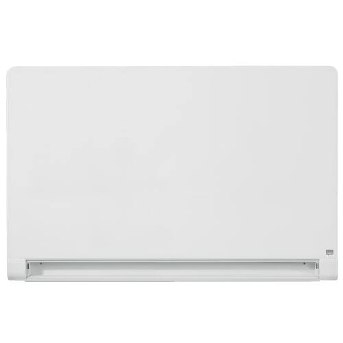 Nobo Whiteboard, Glastavla i widescreenformat, väggmonterad, med rundade hörn, magnetisk glasyta, 57'', klarvit produktfoto Secondary4 L