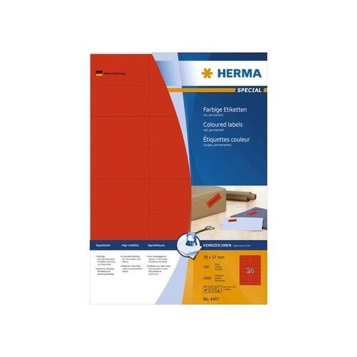 Herma Etiketten A4 rot 70x37mm 2400 Stück Artikelbild
