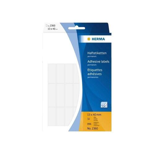 Herma Etiketten weiss 13x40mm 896 Stück Artikelbild