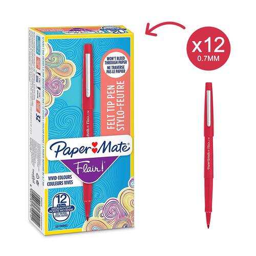 Paper Mate Faserschreiber Flair, rot, 1mm, 1 Stück Artikelbild Secondary2 L