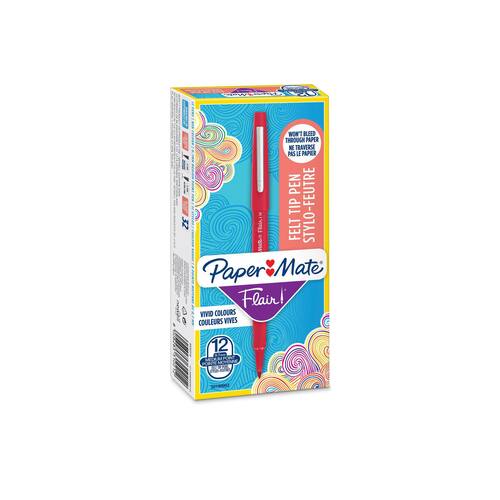 Paper Mate Faserschreiber Flair, rot, 1mm, 1 Stück Artikelbild Secondary7 L