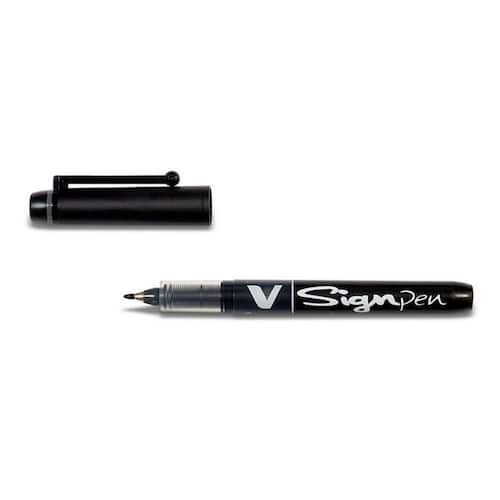 Pilot V Sign Pen Faserschreiber, 0,6 mm, schwarz Artikelbild