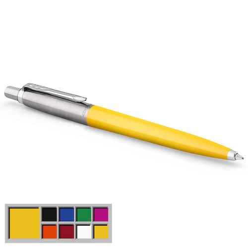Parker Kugelschreiber JOTTER ORIGINALS, Druckmechanik, M, Schaftfarbe gelb, Schreibfarbe blau, nachfüllbar, 1 Stück Artikelbild Secondary2 L