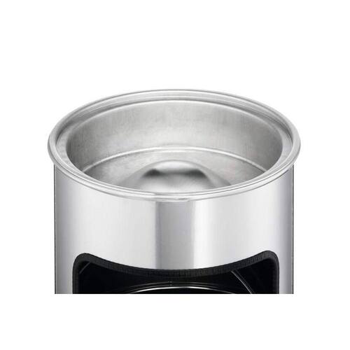 Durable Papierkorb mit Ascher SAFE, rund, Metall, 17 Liter, silber, 1 Stück Artikelbild Secondary3 L