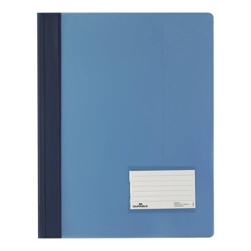 Durable Schlaufenhefter DURALUX®, Folie, transluzenter Vorderdeckel, A4, blau, transluzent, 1 Stück Artikelbild