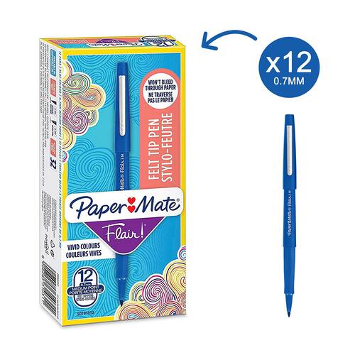 Paper Mate Faserschreiber Flair, blau, 1mm, 1 Stück Artikelbild Secondary2 L