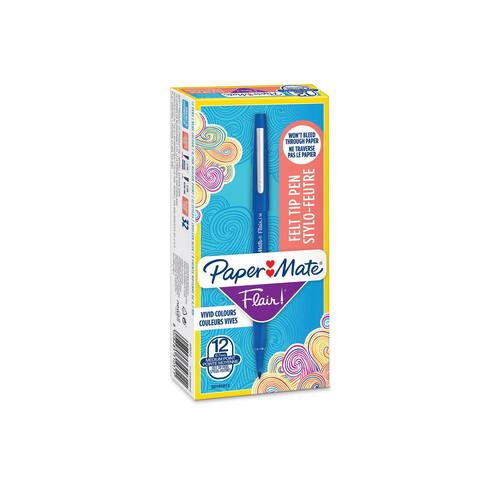 Paper Mate Faserschreiber Flair, blau, 1mm, 1 Stück Artikelbild Secondary7 L