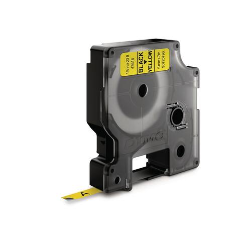 Dymo Schriftband, Gelb, Druck: Schwarz, 6 mm Artikelbild