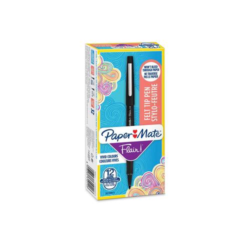 Paper Mate Faserschreiber Flair, schwarz, 1mm, 1 Stück Artikelbild Secondary7 L