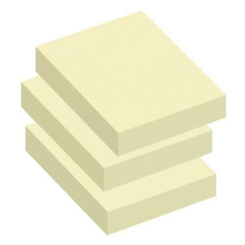 Notatblokk INFO 40x50mm gul (3) produktbilde Secondary2 L