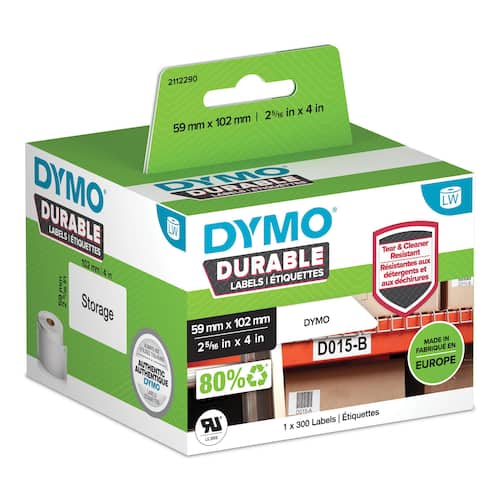 Etikett DYMO Durable 59mm x 102mm (300) produktbilde