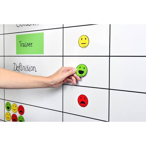 Legamaster Magnete rund, Haftmagnete, Emoticon-Symbol, 50mm, farblich sortiert, 6 Stück Artikelbild Secondary2 L