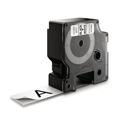 Dymo Schriftband, Weiß, Druck: Schwarz, 24 mm Artikelbild
