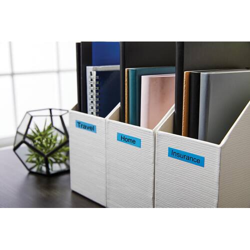 Dymo Schriftband, Blau, Druck: Schwarz, 12 mm Artikelbild Secondary4 L