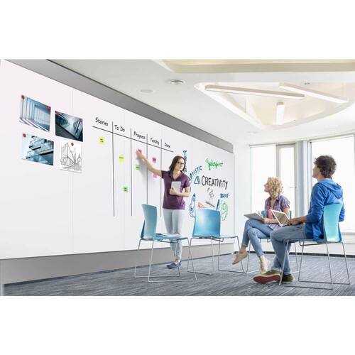 Legamaster Whiteboard Wall-Up, Whiteboardplatten zur Wandmontage ohne Rahmen, Email, magnetisch, weiß, 200x119,5cm, 1 Stück Artikelbild Secondary4 L