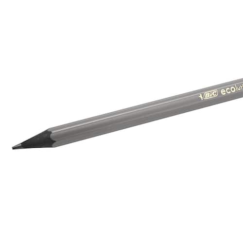 BIC® Graphit-Bleistift ECOlutions Evolution, HB-Mine, sechseckig, Schaftfarbe silber, 12 Stück pro Packung Artikelbild Secondary1 L