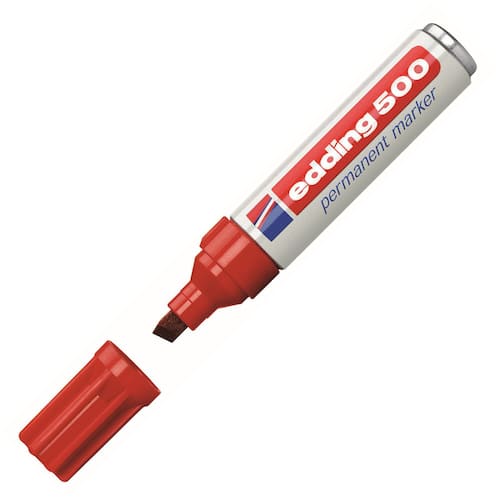 edding Permanent-Marker 500, Keilspitze, Rot Artikelbild