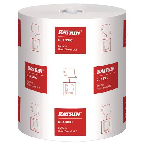 KATRIN Papierhandtuch System M2, auf Rolle, 2-lagig, 160m, weiß Artikelbild
