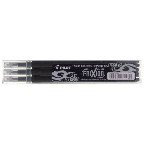 Pilot Tintenrollermine FriXion Ball/Clicker 0.7, Ersatzmine, radierbare Tinte, schwarz, 3er Set Artikelbild