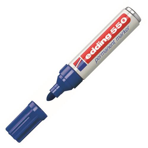 edding Permanent-Marker 550, Rundspitze, blau, 1 Stück Artikelbild