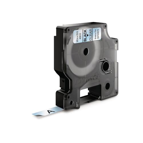 Dymo Schriftband, Transparent, Druck: Schwarz, 9 mm Artikelbild