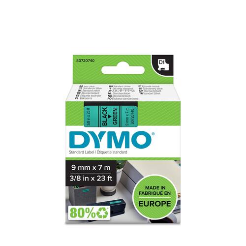 Dymo Original D1-Schriftband für LabelManger™, Grün, Druck: Schwarz, 9mm, 1 Stück Artikelbild Secondary1 L