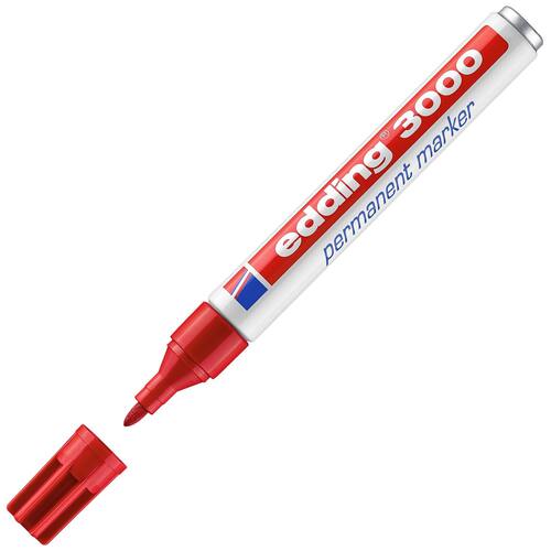 edding Permanent-Marker 3000, Rundspitze, Rot Artikelbild