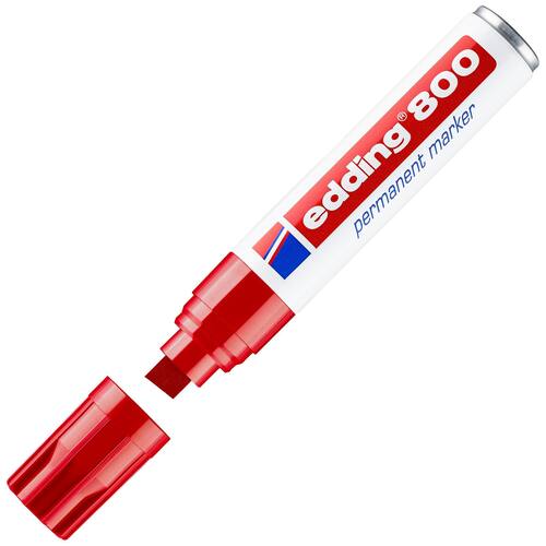 edding Permanent-Marker 800, Keilspitze, rot, 1 Stück Artikelbild