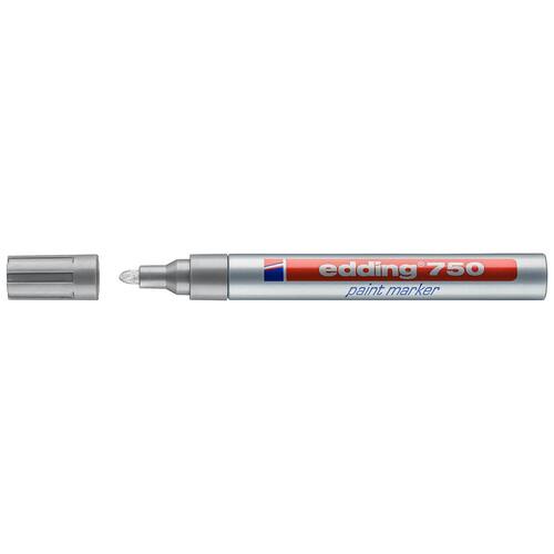 edding Lack-Marker 750, Lackstift, Rundspitze, Silber Artikelbild Secondary1 L