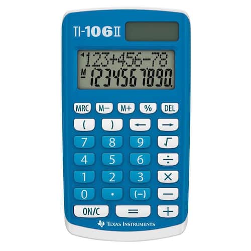 TEXAS INSTRUMENTS Grundskoleräknare TI-106 II produktfoto