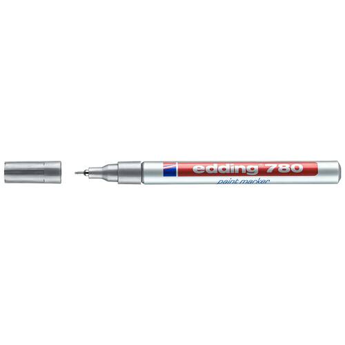 edding Lack-Marker 780, Kunststoffspitze, Silber Artikelbild Secondary1 L